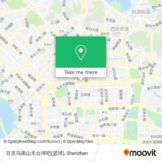 百灵鸟南山天台球吧(篮球) map