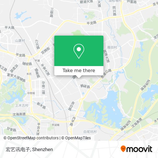 宏艺讯电子 map