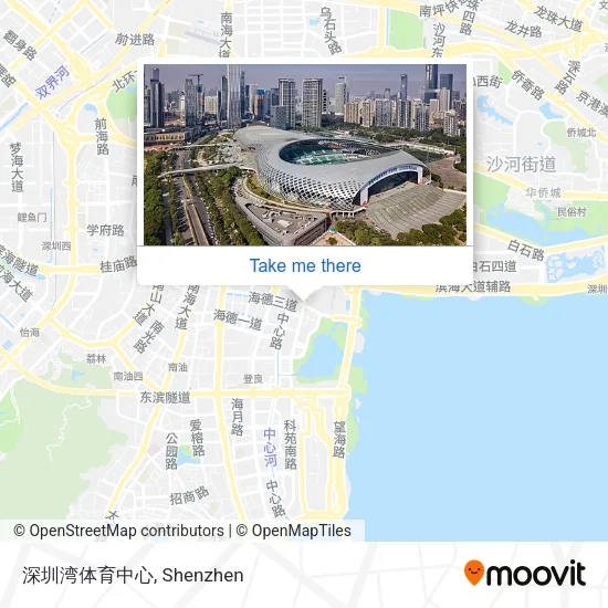 深圳湾体育中心 map