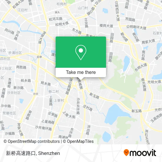 新桥高速路口 map