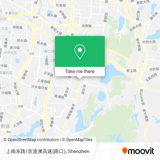 上南东路/京港澳高速(路口) map