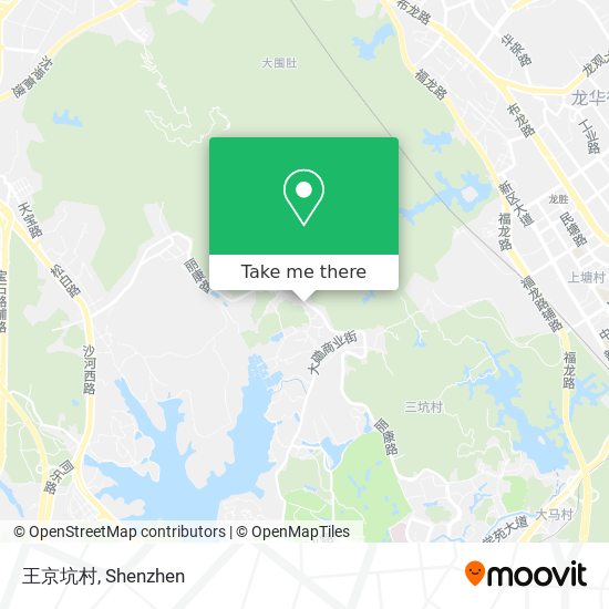 王京坑村 map