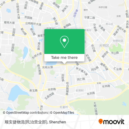 顺安捷物流(民治营业部) map