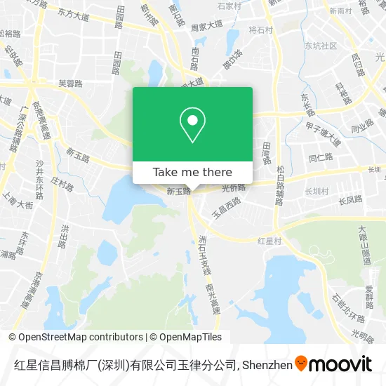 红星信昌膊棉厂(深圳)有限公司玉律分公司 map