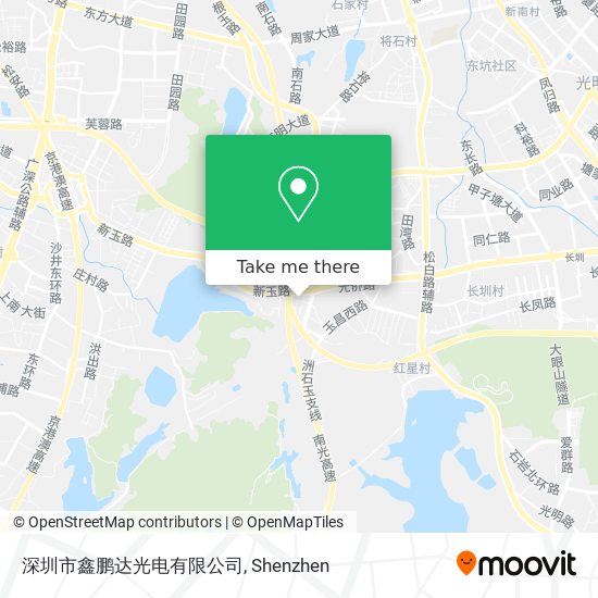 深圳市鑫鹏达光电有限公司 map