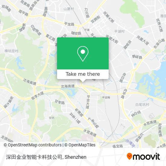 深田金业智能卡科技公司 map