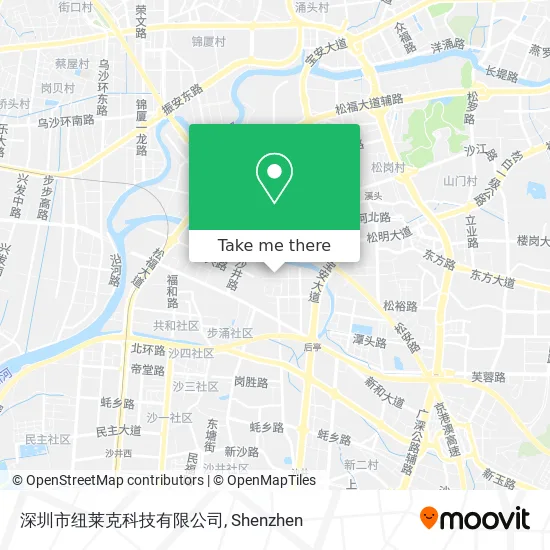 深圳市纽莱克科技有限公司 map