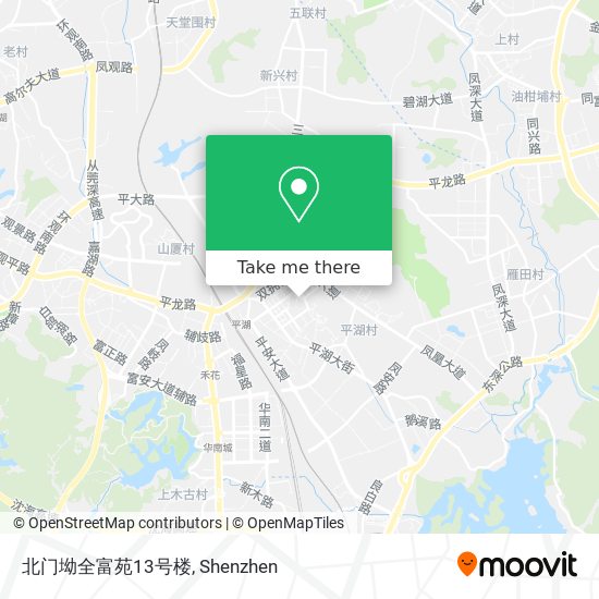 北门坳全富苑13号楼 map