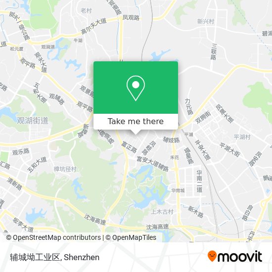 辅城坳工业区 map