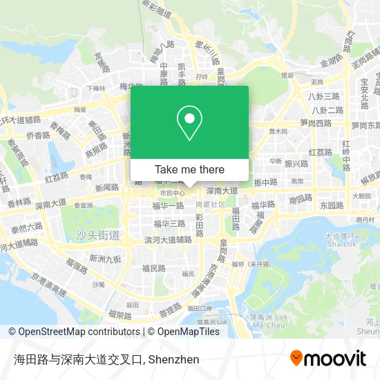 海田路与深南大道交叉口 map