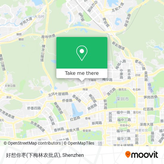 好想你枣(下梅林农批店) map