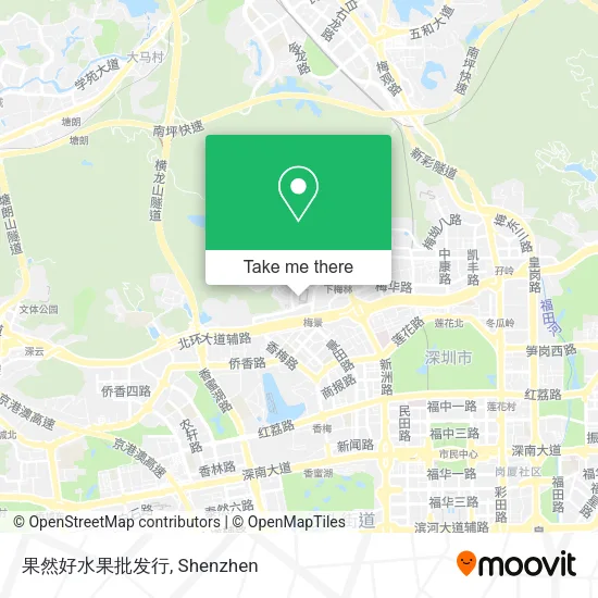 果然好水果批发行 map