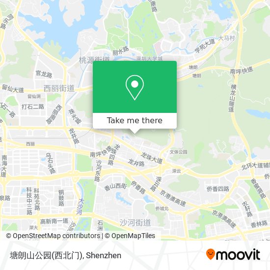 塘朗山公园(西北门) map