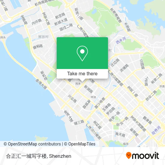 合正汇一城写字楼 map