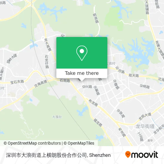 深圳市大浪街道上横朗股份合作公司 map