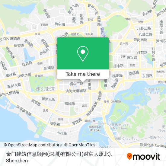 金门建筑信息顾问(深圳)有限公司(财富大厦北) map