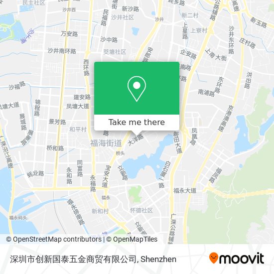 深圳市创新国泰五金商贸有限公司 map