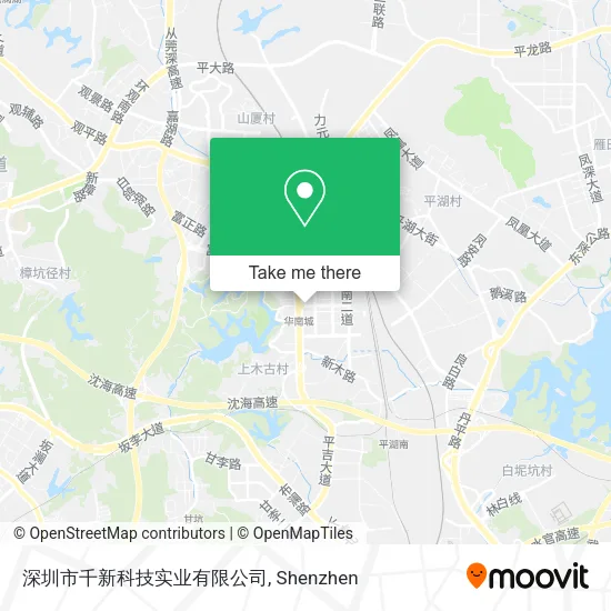 深圳市千新科技实业有限公司 map