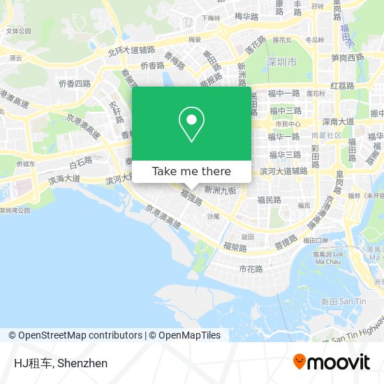 HJ租车 map
