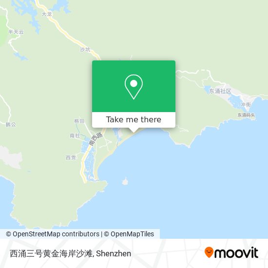 西涌三号黄金海岸沙滩 map