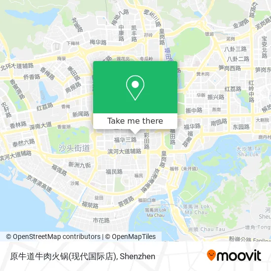 原牛道牛肉火锅(现代国际店) map