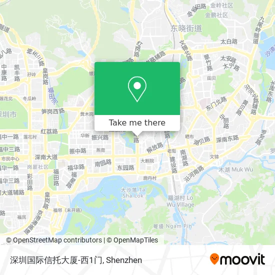 深圳国际信托大厦-西1门 map