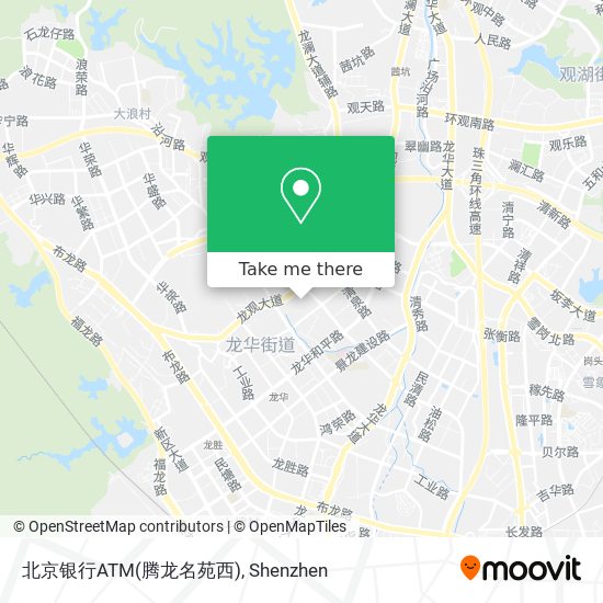 北京银行ATM(腾龙名苑西) map