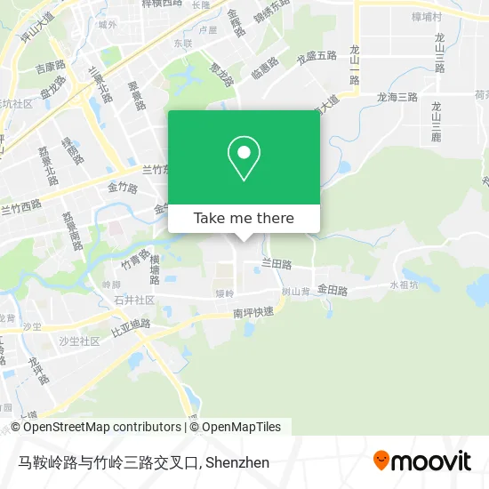 马鞍岭路与竹岭三路交叉口 map