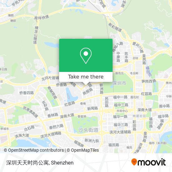 深圳天天时尚公寓 map