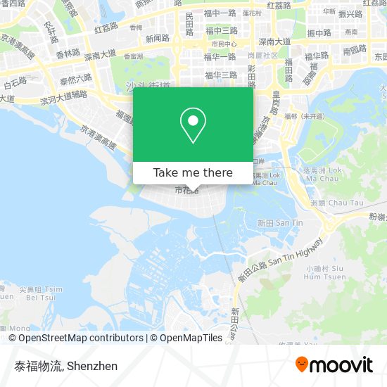 泰福物流 map