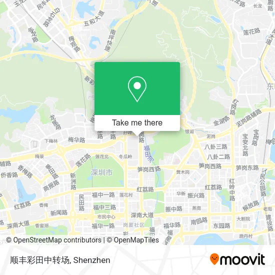 顺丰彩田中转场 map