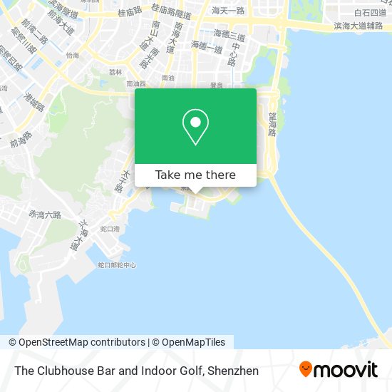 The Clubhouse Bar and Indoor Golf map