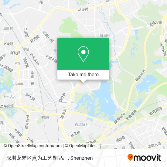 深圳龙岗区点为工艺制品厂 map