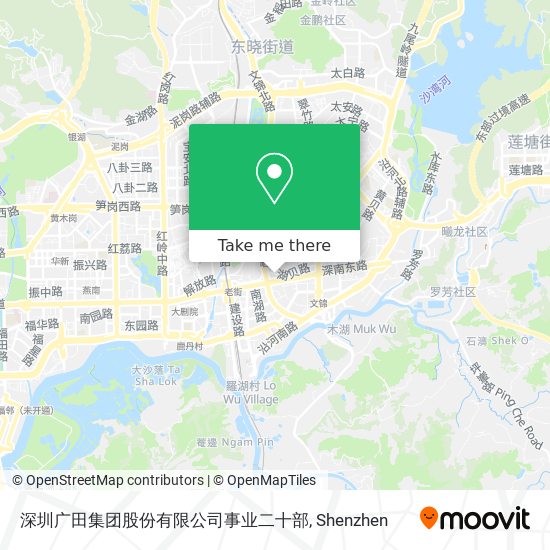 深圳广田集团股份有限公司事业二十部 map