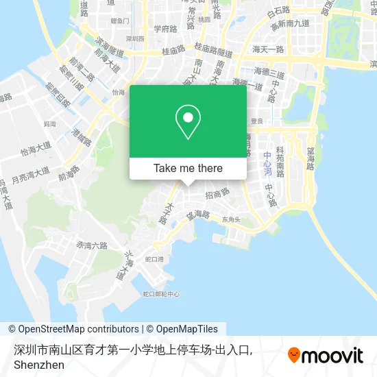 深圳市南山区育才第一小学地上停车场-出入口 map