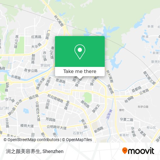润之颜美容养生 map