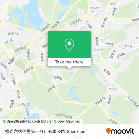 横岗六约伯恩第一分厂有限公司 map