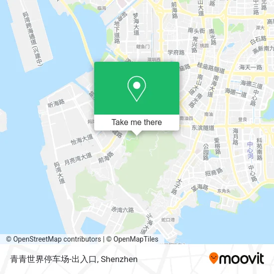 青青世界停车场-出入口 map