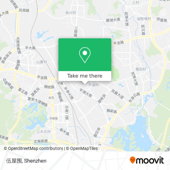 伍屋围 map