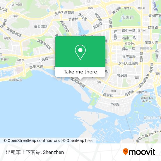 出租车上下客站 map