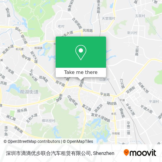 深圳市滴滴优步联合汽车租赁有限公司 map