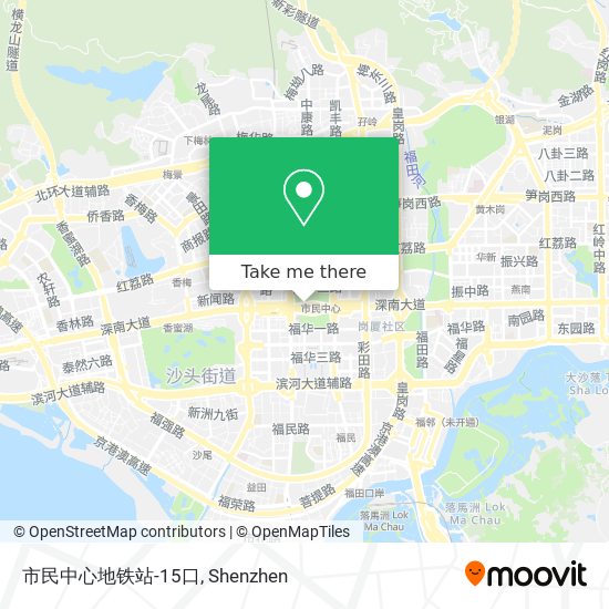 市民中心地铁站-15口 map