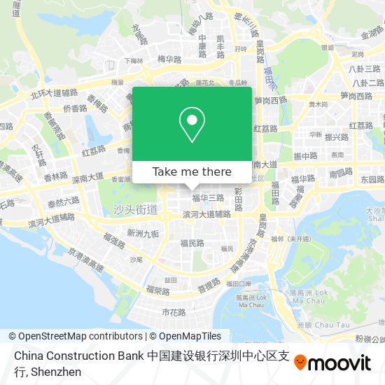 China Construction Bank 中国建设银行深圳中心区支行 map