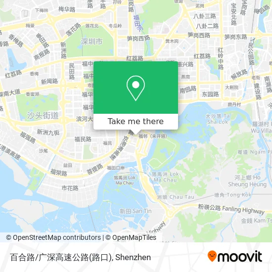 百合路/广深高速公路(路口) map