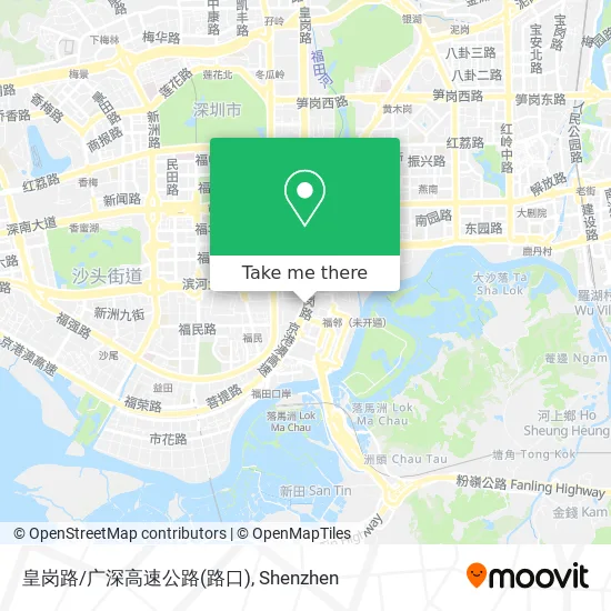 皇岗路/广深高速公路(路口) map