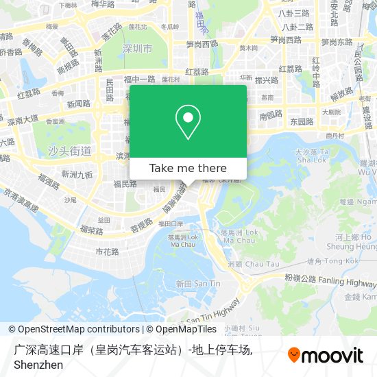 广深高速口岸（皇岗汽车客运站）-地上停车场 map