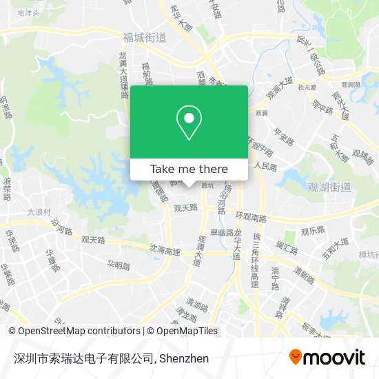 深圳市索瑞达电子有限公司 map