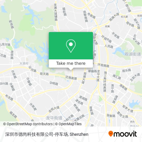 深圳市德尚科技有限公司-停车场 map