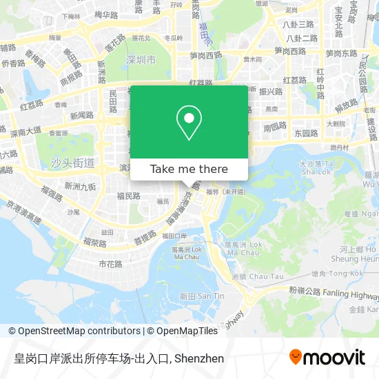 皇岗口岸派出所停车场-出入口 map