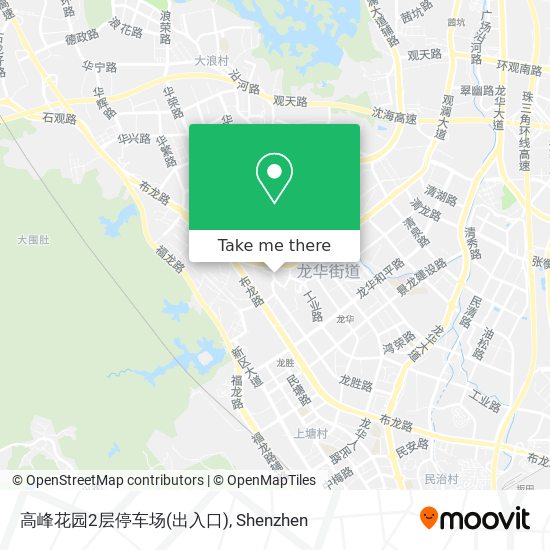 高峰花园2层停车场(出入口) map